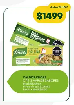 Super MAMI Caldos knorr varios sabores oferta