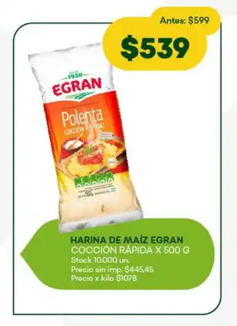 Super MAMI Harina de maíz egran cocción rápida oferta
