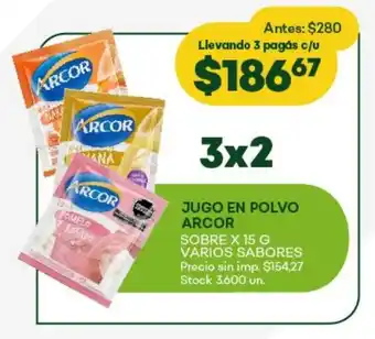 Super MAMI Jugo en polvo arcor sobre oferta