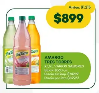 Super MAMI Amargo tres torres varios sabores oferta
