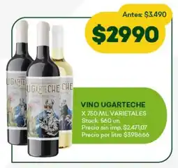 Super MAMI Vino ugarteche varietales oferta