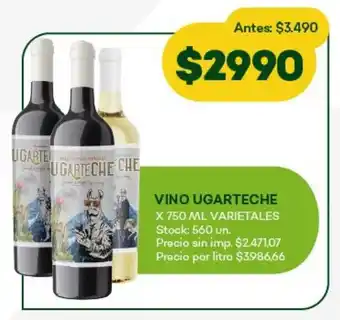 Super MAMI Vino ugarteche varietales oferta
