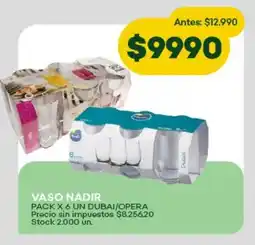 Super MAMI Vaso nadir pack dubai/opera oferta
