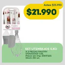 Super MAMI Set utensilios ilko pastry oferta