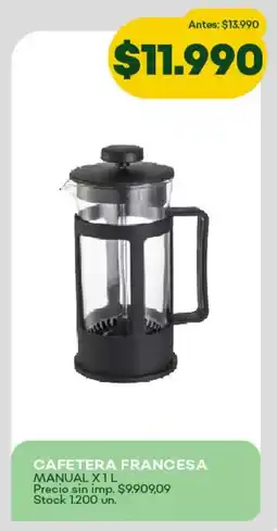 Super MAMI Cafetera francesa manual oferta