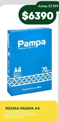 Super MAMI Resma pampa a4 oferta