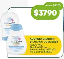 Super MAMI Acondicionador/ shampoo dove baby oferta