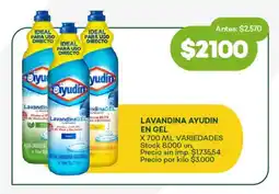 Super MAMI Lavandina ayudin en gel variedades oferta
