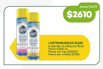 Super MAMI Lustramuebles blem floral/citrus oferta