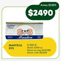 Super MAMI Manteca sys oferta