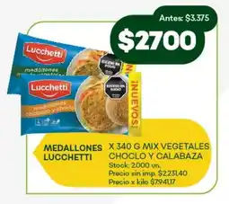 Super MAMI Medallones lucchettix mix vegetales oferta