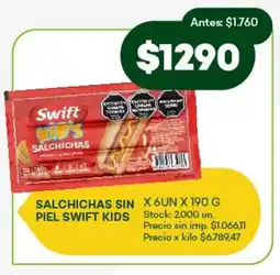 Super MAMI Salchichas sin piel swift kids oferta