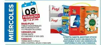 Carrefour Maxi Raid/fuyi tabletass/espirales oferta