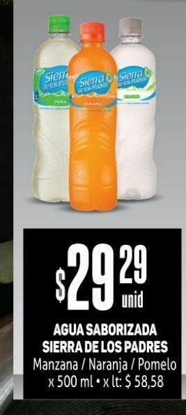 Makro Agua saborizada sierra de los padres oferta