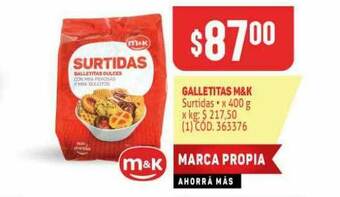 Makro Galletitas M&k oferta