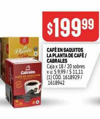 Makro Café En Saquitos La Planta De Café Cabrales oferta
