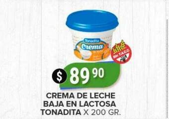 Supermercados Mayor Crema De Leche Baja En Lactosa Tonadita oferta