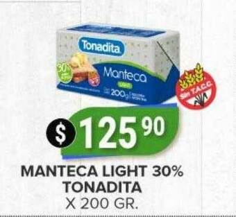 Supermercados Mayor Manteca Light 30% Tonadita oferta