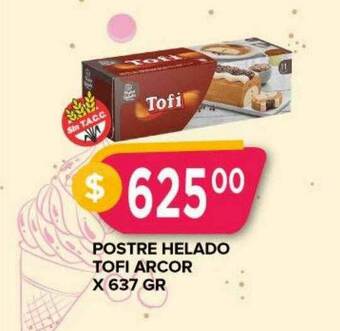 Supermercados Mayor Postre Helado Tofi Arcor oferta