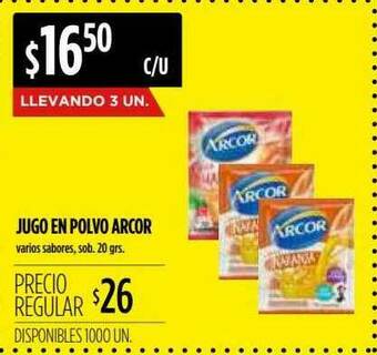 Supermercados Vea Jugo En Polvo Arcor oferta