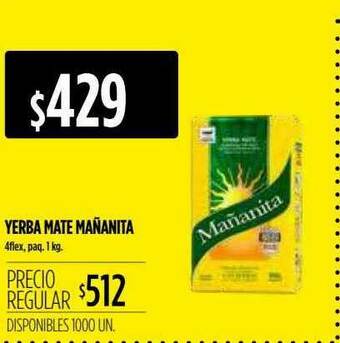 Supermercados Vea Yerba Mate Mañanita 4flex oferta