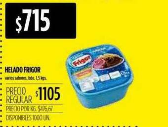 Supermercados Vea Helado Frigor oferta