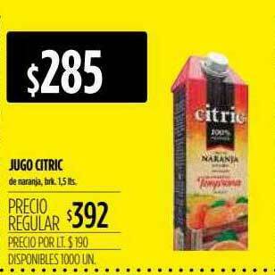 Supermercados Vea Jugo Citric oferta