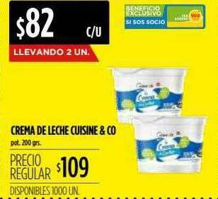Supermercados Vea Crema De Leche Cuisine & Co oferta