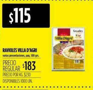 Supermercados Vea Ravioles Villa D'agri oferta