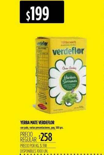Supermercados Vea Yerba Mate Verdeflor oferta