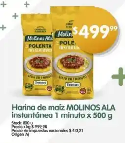 Supermercados Buenos Días Harina de maíz MOLINOS ALA instantánea 1 minuto oferta