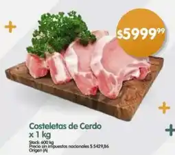 Supermercados Buenos Días Costeletas de Cerdo oferta