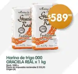 Supermercados Buenos Días Harina de trigo 000 GRACIELA REAL oferta