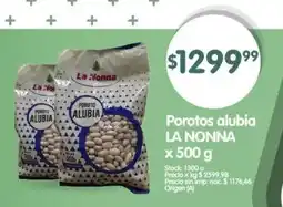 Supermercados Buenos Días Porotos alubia LA NONNA oferta