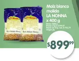 Supermercados Buenos Días Maíz blanco molido LA NONNA oferta