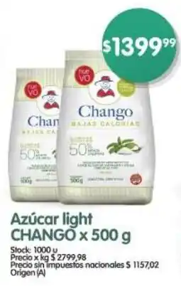 Supermercados Buenos Días Azúcar light CHANGO oferta