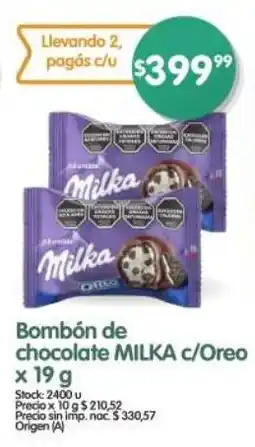 Supermercados Buenos Días Bombón de chocolate MILKA c/Oreo oferta