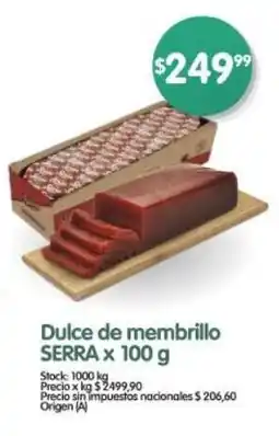 Supermercados Buenos Días Dulce de membrillo SERRA oferta