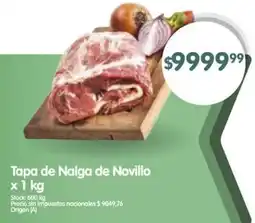 Supermercados Buenos Días Tapa de Nalga de Novillo oferta