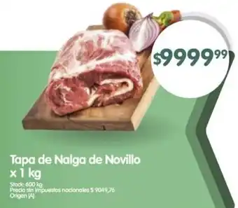 Supermercados Buenos Días Tapa de Nalga de Novillo oferta