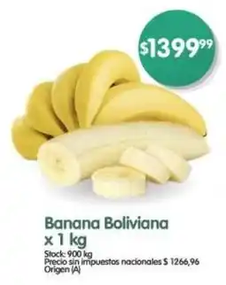 Supermercados Buenos Días Banana Boliviana oferta