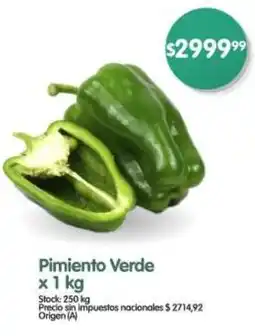 Supermercados Buenos Días Pimiento Verde oferta