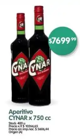 Supermercados Buenos Días Aperitivo CYNAR oferta