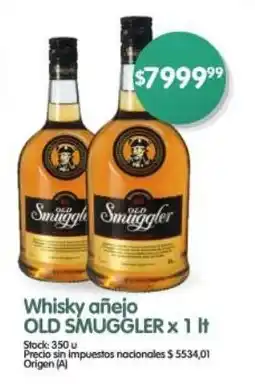 Supermercados Buenos Días Whisky añejo OLD SMUGGLER oferta