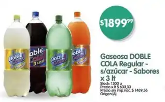 Supermercados Buenos Días Gaseosa DOBLE COLA Regular - s/azúcar - Sabores oferta
