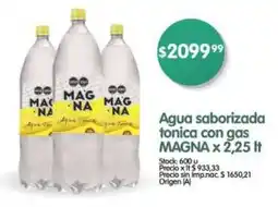 Supermercados Buenos Días Agua saborizada tonica con gas MAGNA oferta