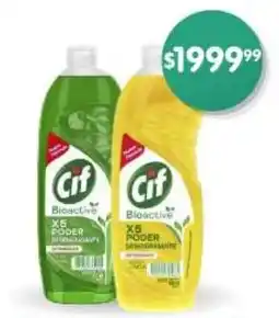 Supermercados Buenos Días Detergente concentrado CIF bio active oferta