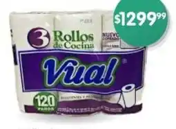 Supermercados Buenos Días Rollo de cocina VUAL 40 paños oferta