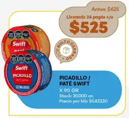 Supermercados Tadicor Picadillo/ paté swift oferta