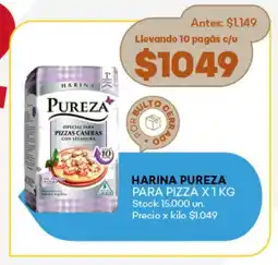 Supermercados Tadicor Harina pureza para pizza oferta